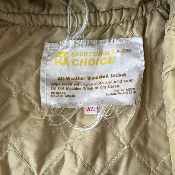 Sportman's Choice XL Camo All-Weather Insulated Jacket With Hood & Pockets - Picture 12 of 13